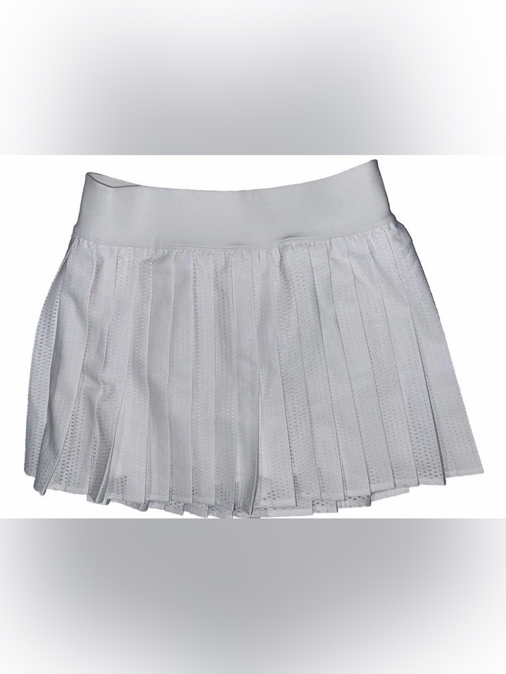 NWT*LULULEMON*SIZE 8*PLEATED OPEN KNIT HI RISE TENNIS SKIRT*LINED, POCKETS*WHITE